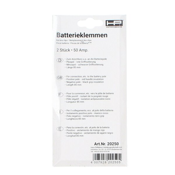 Batteriepol Set PKW - Sausewind Shop