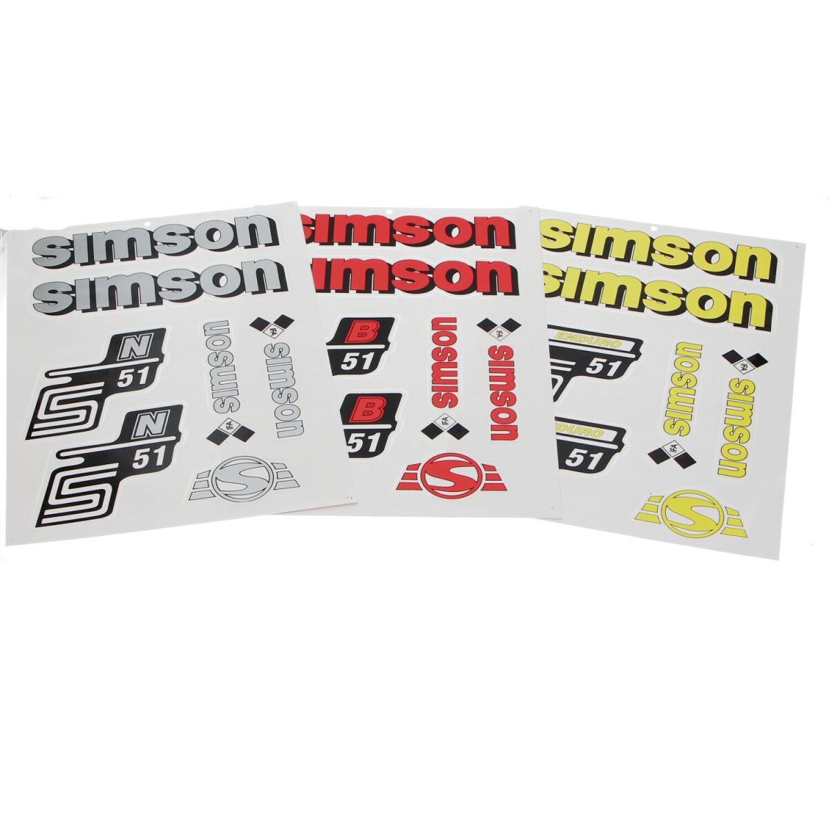 Aufkleber-Satz Simson S50, S51 - Sausewind Shop